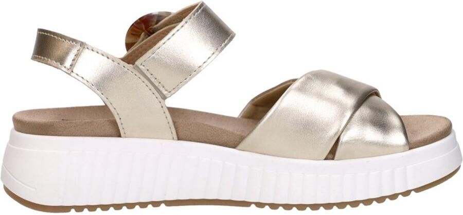 Sub55 Comfort Collection Harper 01 Sandalen Plat Goudkleur