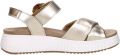 Sub55 Comfort Collection Harper 01 Sandalen Plat goudkleur - Goudkleur