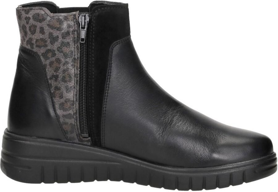 Sub55 Comfort Collection Isla 05 Enkellaarsjes Plat Zwart