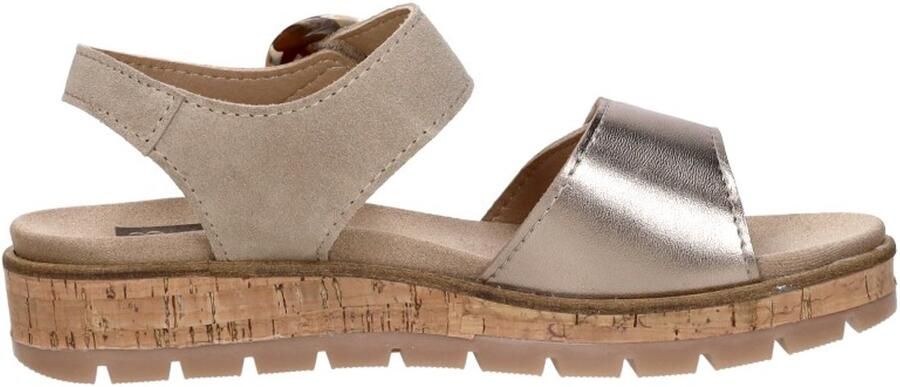 Sub55 Comfort Collection Mia 96 Sandalen Plat Taupe