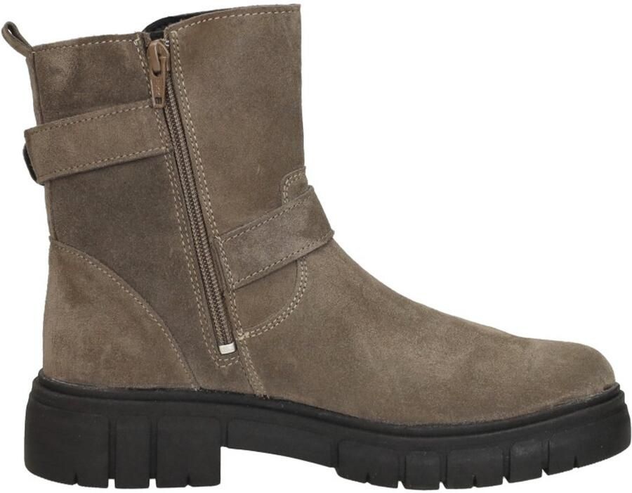 Sub55 Comfort Collection Paige 30 Enkellaarsjes Plat Taupe