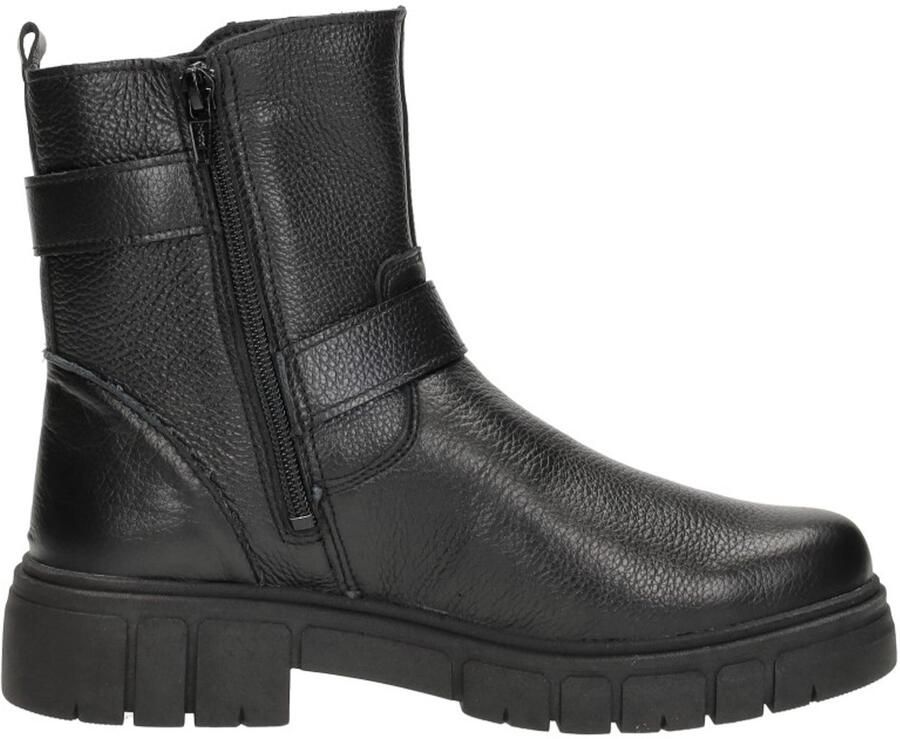 Sub55 Comfort Collection Paige 30 Enkellaarsjes Plat Zwart