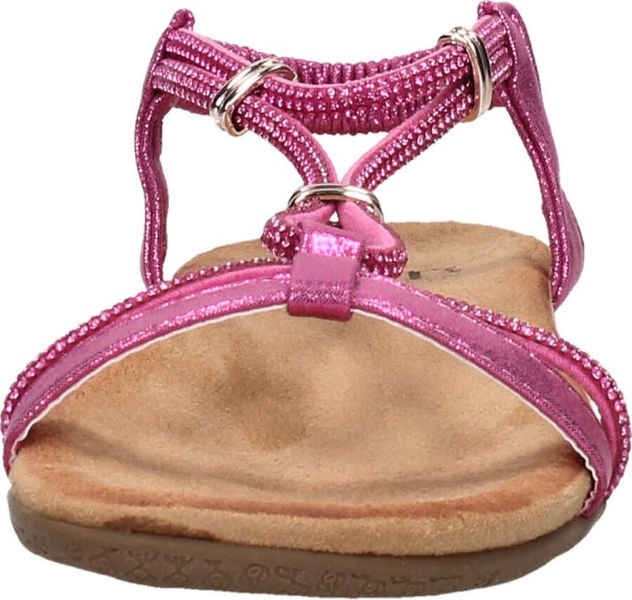 Sub55 Comfortabel Sandalen Plat fuchsia