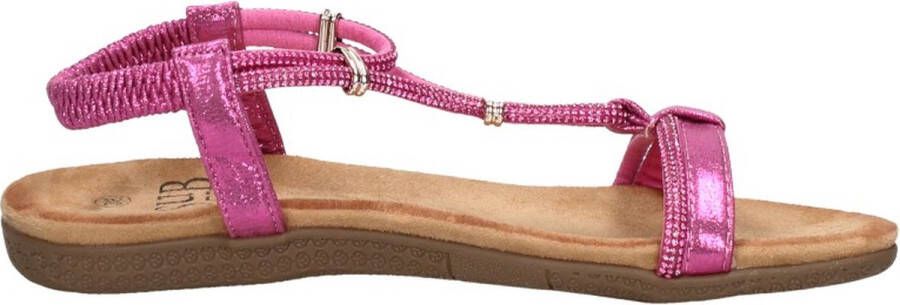 Sub55 Comfortabel Sandalen Plat Fuchsia