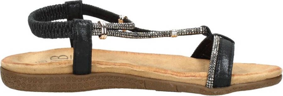 Sub55 Comfortabel Sandalen Plat Zwart