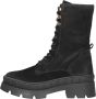 Sub55 Dames veterschoenen Hoog zwart - Thumbnail 2