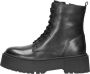 Sub55 Dames veterschoenen Hoog zwart - Thumbnail 1