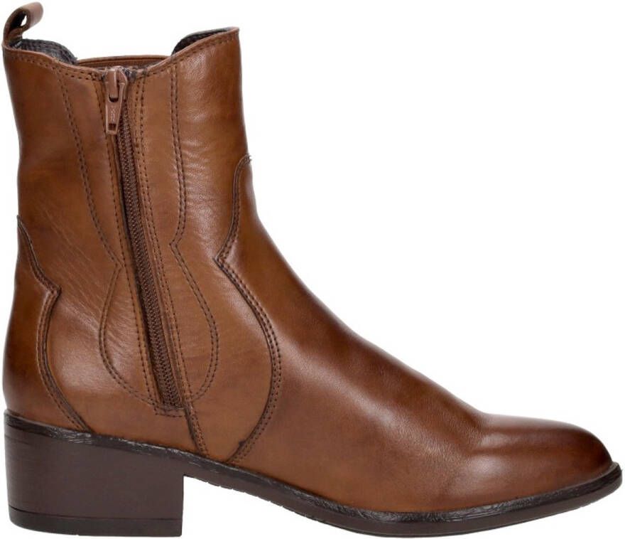 Sub55 Diletta H Enkellaarsjes Hak Cognac