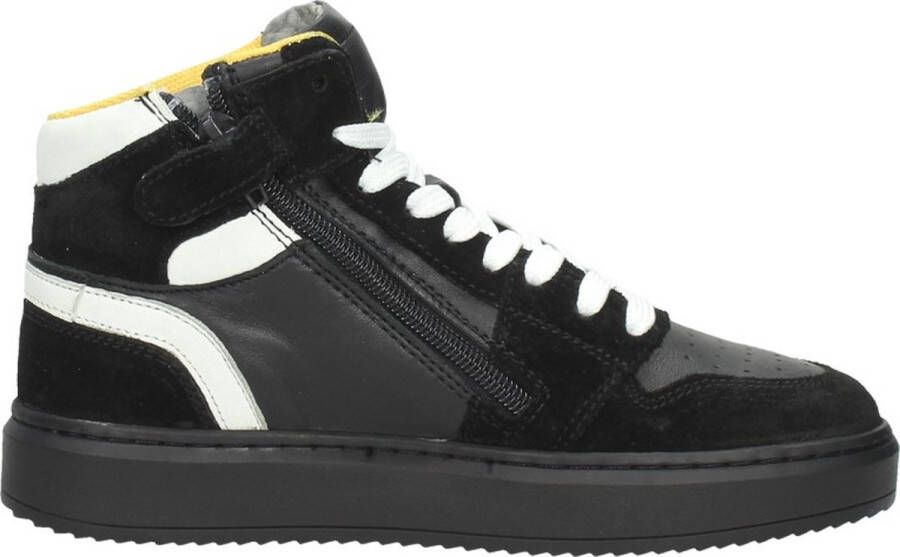 Sub55 Jongens veterschoenen Hoog zwart