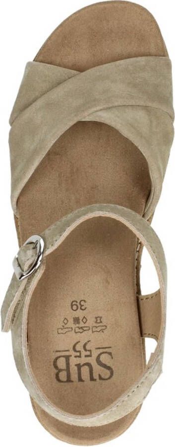 SUB55 Comfort Collection Klara 02 Sandalen Plat beige