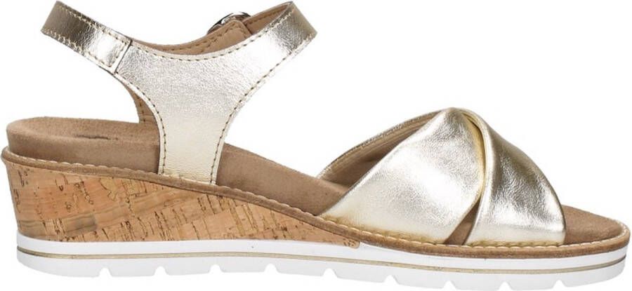 Sub55 Comfort Collection Klara 02 Sandalen Plat Goudkleur
