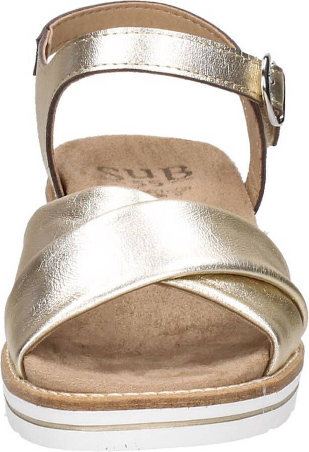 Sub55 Comfort Collection Klara 02 Sandalen Plat Goudkleur