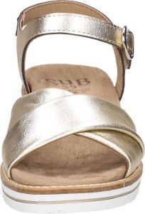 Sub55 Klara 02 Sandalen Plat goudkleur