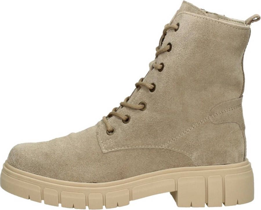 SUB55 Comfort Collection Paige 01 Veterschoenen Hoog beige