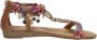 Sub55 Sandalen Plat Sandalen Plat Cognac - Thumbnail 1