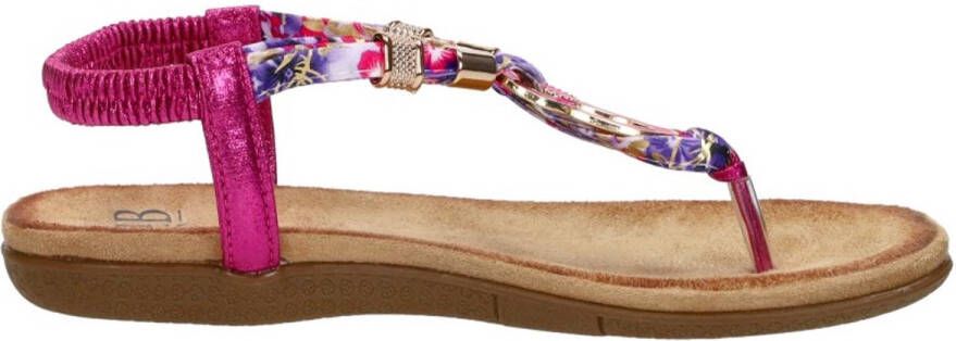 Sub55 Sandalen Plat Sandalen Plat Fuchsia