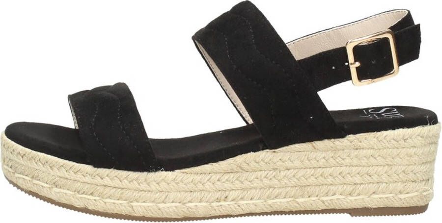 Sub55 Sandalen Touwzool Sandalen Touwzool zwart