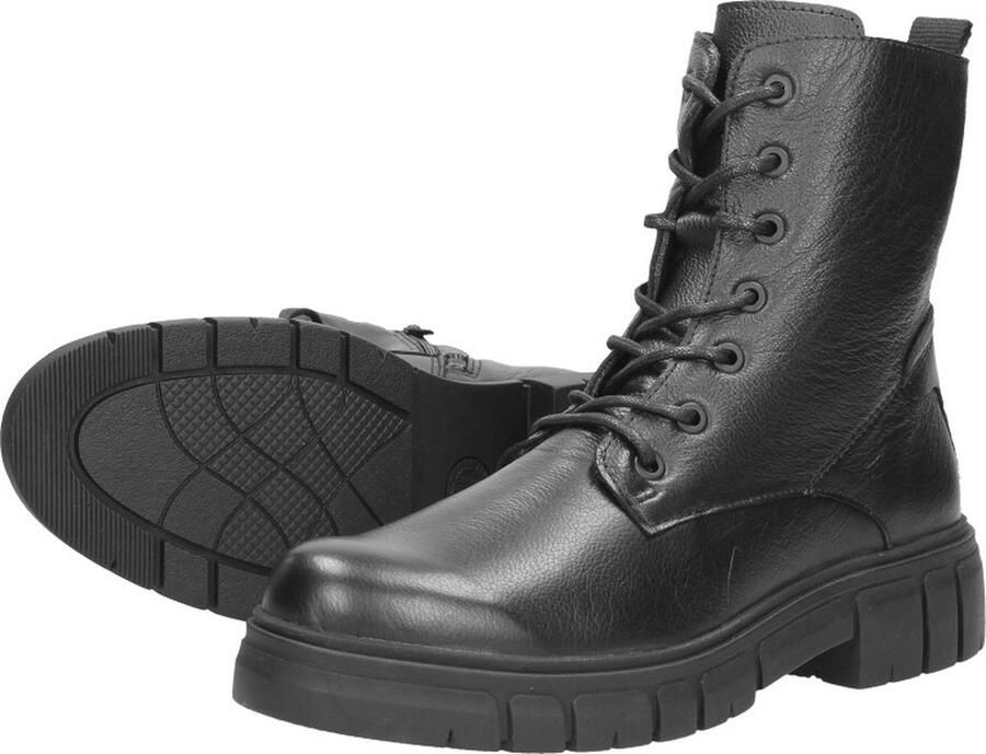 Sub55 Comfort Collection Paige 01 Veterschoenen Hoog zwart - Foto 4