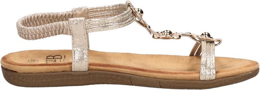 Sub55 Comfortabel Sandalen Plat Goudkleur - Foto 8