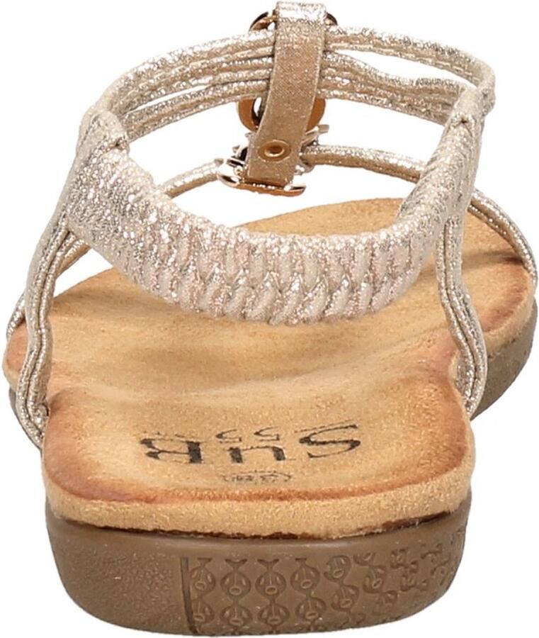 Sub55 Comfortabel Sandalen Plat Goudkleur - Foto 3