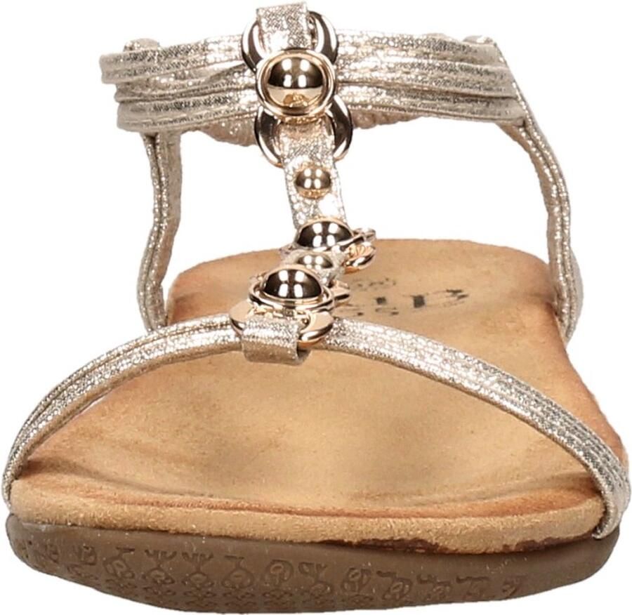 Sub55 Comfortabel Sandalen Plat Goudkleur - Foto 2