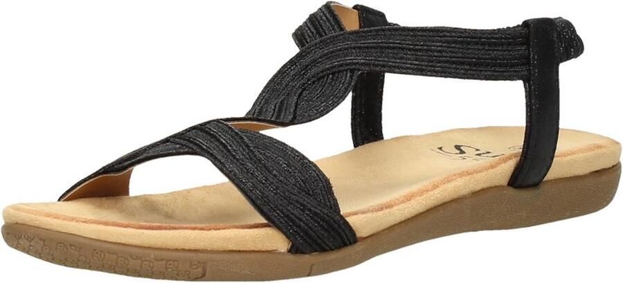 Sub55 Comfortabel Sandalen Plat zwart - Foto 9
