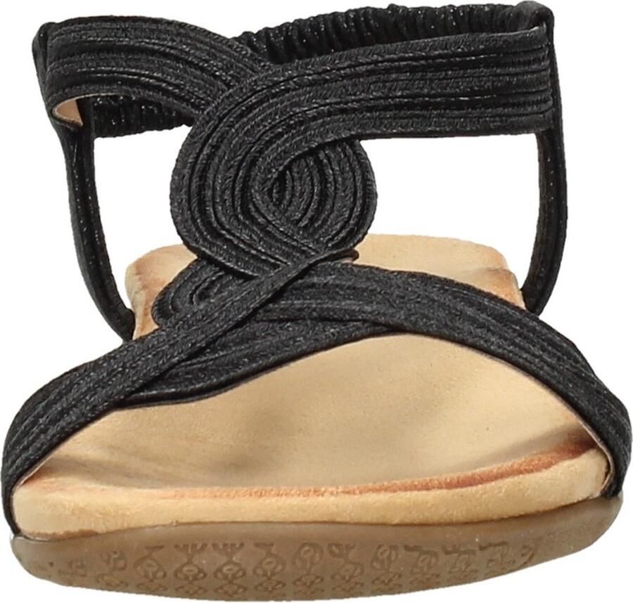 Sub55 Comfortabel Sandalen Plat zwart - Foto 3