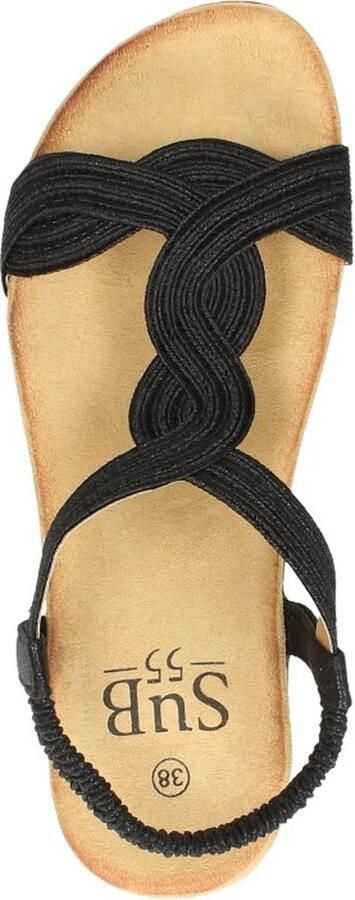 Sub55 Comfortabel Sandalen Plat zwart - Foto 14