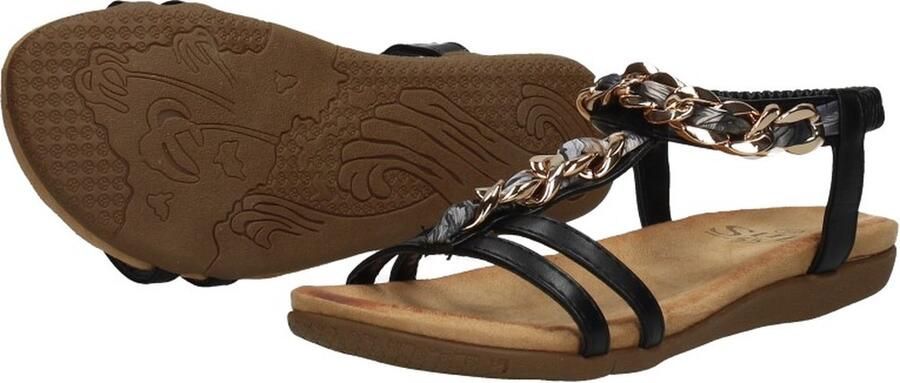 Sub55 Comfortabel Sandalen Plat zwart - Foto 11