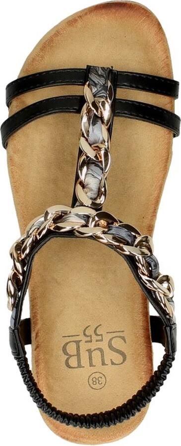 Sub55 Comfortabel Sandalen Plat zwart - Foto 13