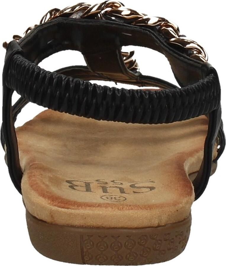 Sub55 Comfortabel Sandalen Plat zwart - Foto 5