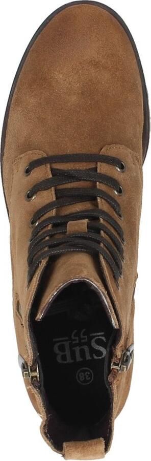 Sub55 Dames veterschoenen Hoog cognac - Foto 6