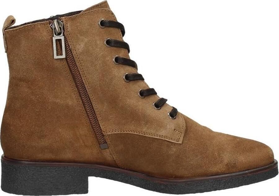 Sub55 Dames veterschoenen Hoog cognac - Foto 2