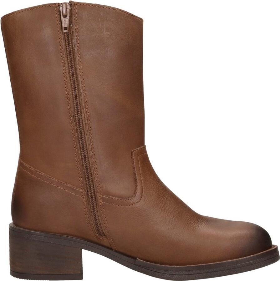 Sub55 Enkellaarsjes Hak Enkellaarsjes Hak Cognac