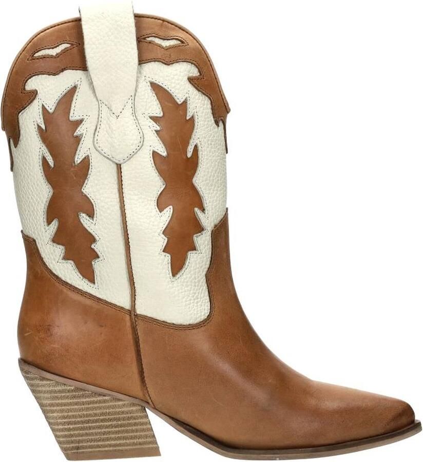 Sub55 Enkellaarsjes Hak Enkellaarsjes Hak cognac - Foto 2