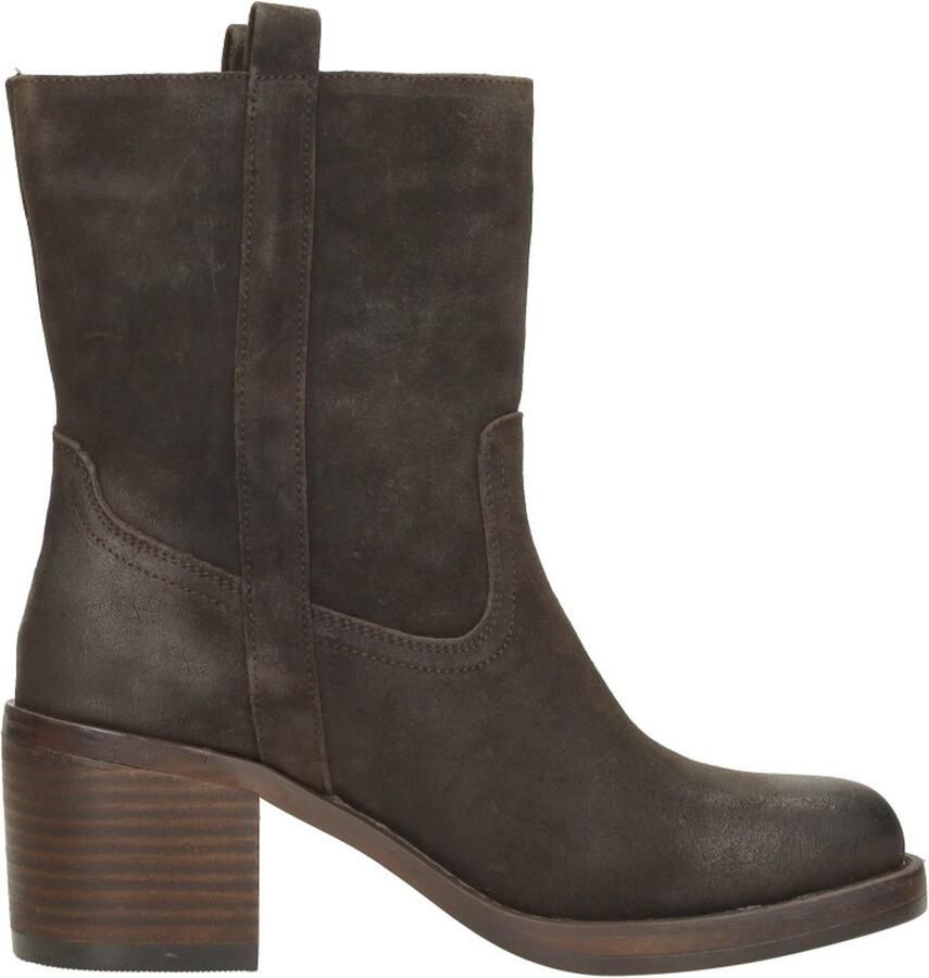 Sub55 Enkellaarsjes Hak Enkellaarsjes Hak Donkerbruin