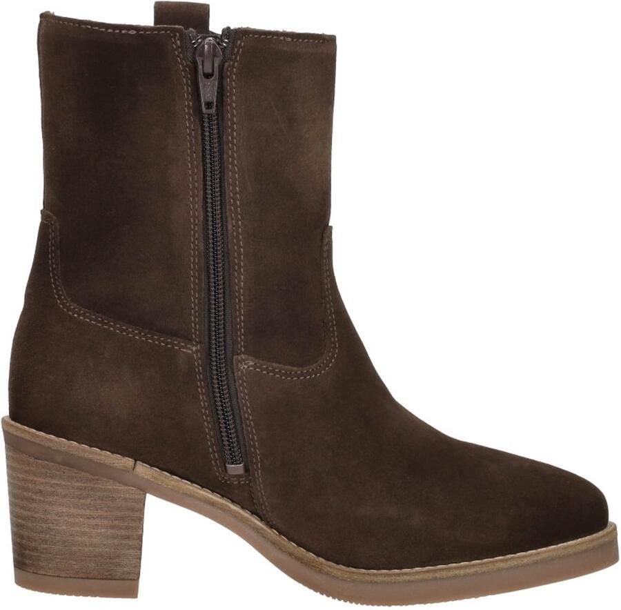 Sub55 Enkellaarsjes Hak Enkellaarsjes Hak Donkerbruin