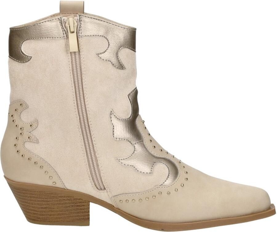 Sub55 Enkellaarsjes Hak Enkellaarsjes Hak gebroken wit