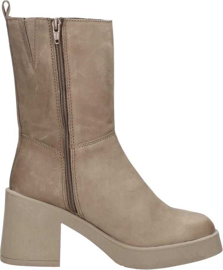 Sub55 Enkellaarsjes Hak Enkellaarsjes Hak Taupe