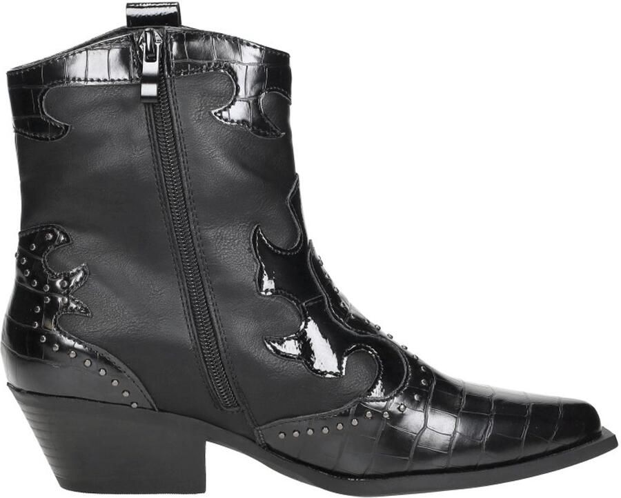 Sub55 Enkellaarsjes Hak Enkellaarsjes Hak Zwart