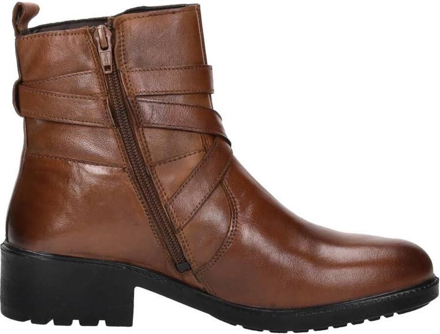 Sub55 Enkellaarsjes Plat Enkellaarsjes Plat Cognac