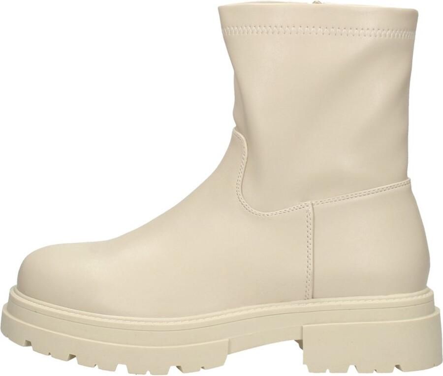 Sub55 Enkellaarsjes Plat Enkellaarsjes Plat Gebroken wit - Foto 7