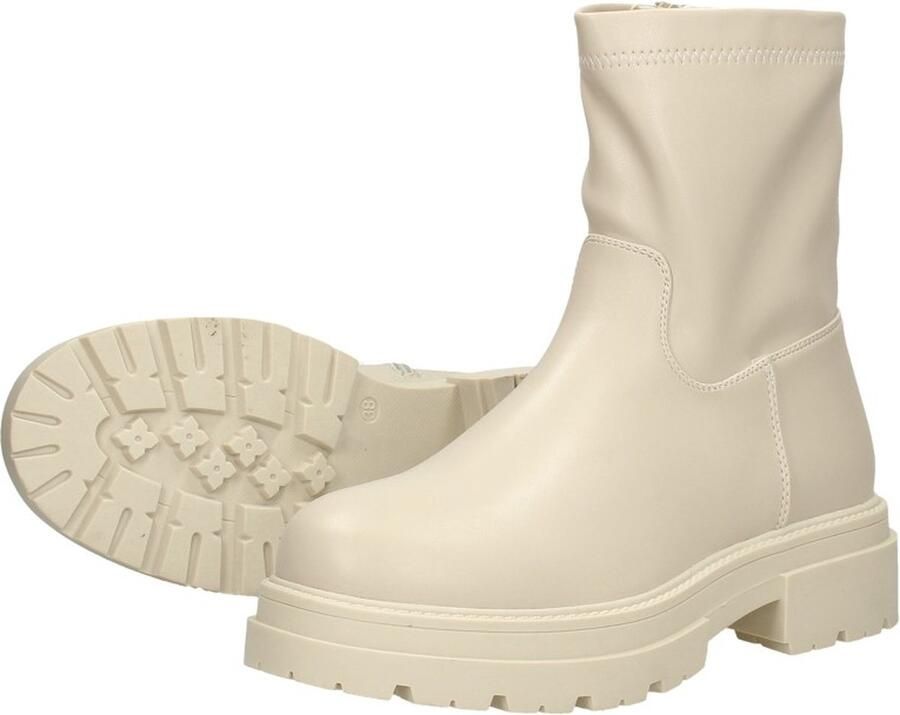 Sub55 Enkellaarsjes Plat Enkellaarsjes Plat Gebroken wit - Foto 12