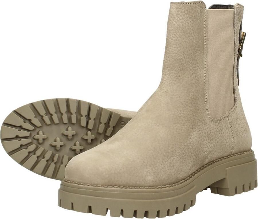 Sub55 Enkellaarsjes Plat Enkellaarsjes Plat taupe - Foto 9