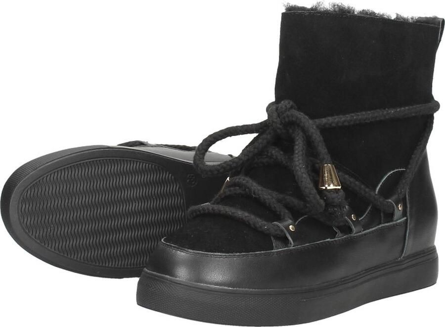 Sub55 Enkellaarsjes Plat Enkellaarsjes Plat Zwart - Foto 4