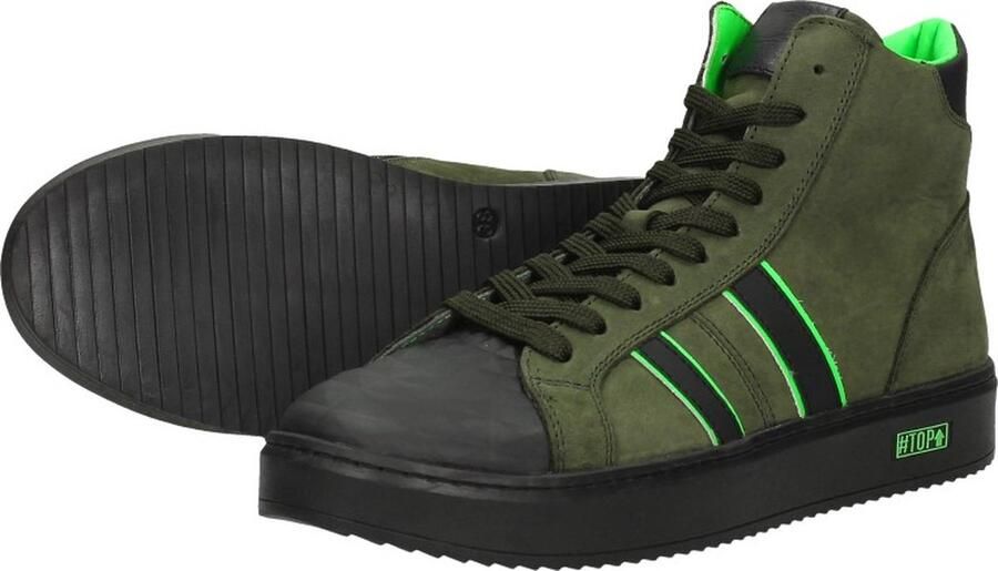 Sub55 Jongens veterschoenen Hoog groen - Foto 5