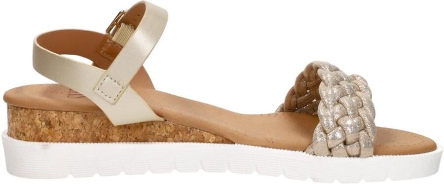 Sub55 Sandalen Hak Sandalen Hak goudkleur