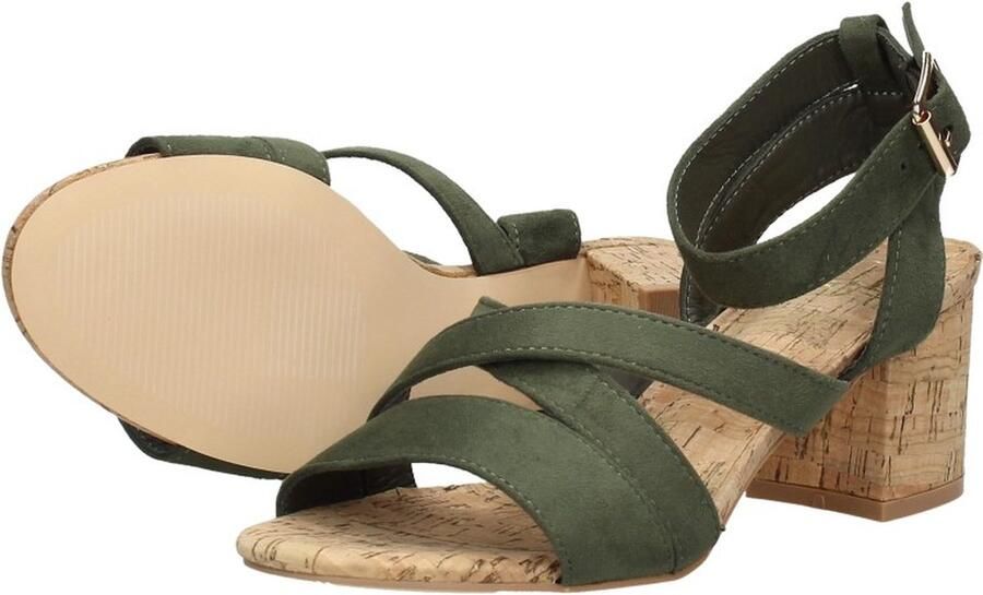 Sub55 Sandalen Hak Sandalen Hak khaki - Foto 3