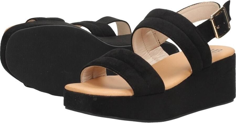 Sub55 Sandalen Hak Sandalen Hak zwart - Foto 12