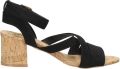 Sub55 Sandalen Hak Sandalen Hak Zwart - Zwart